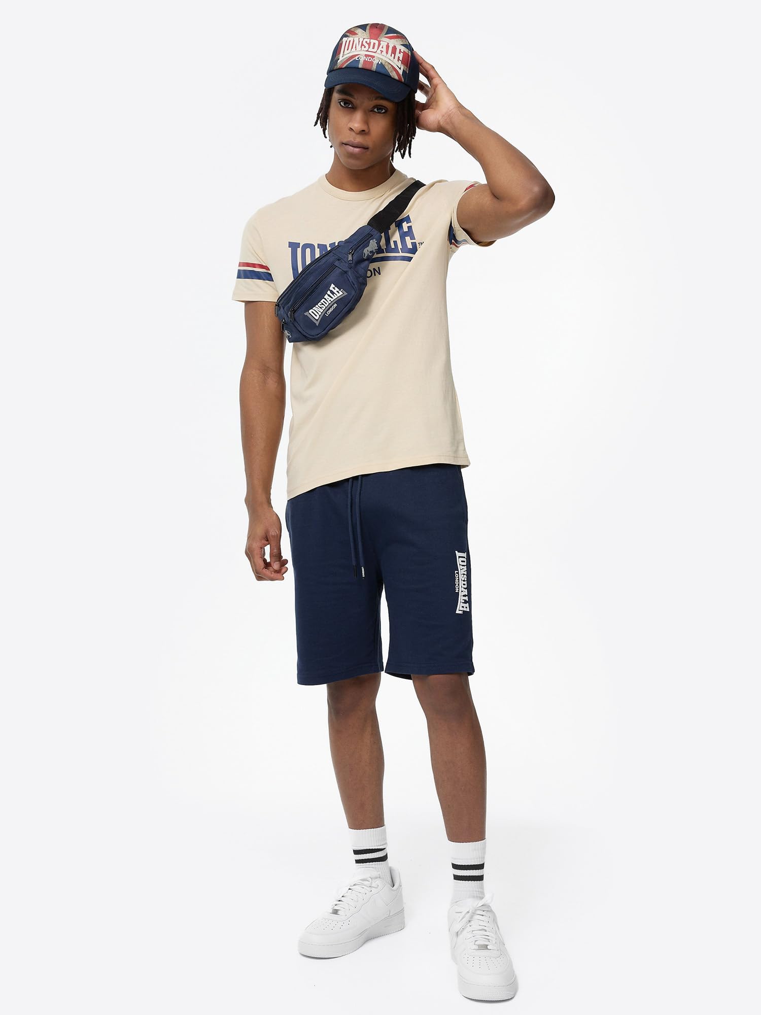 Lonsdale Hip Bag One Size Navy/Grey/White, granatowy/szary/bia?y, Einheitsgröße, nerka