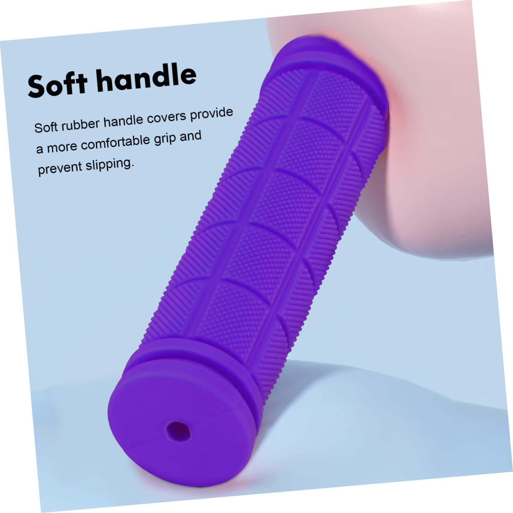 Toyvian Poignées De Guidon De Vélo avec Banderoles Grip Dérapant Accessoires De Vélo Extérieurs Installation Facile