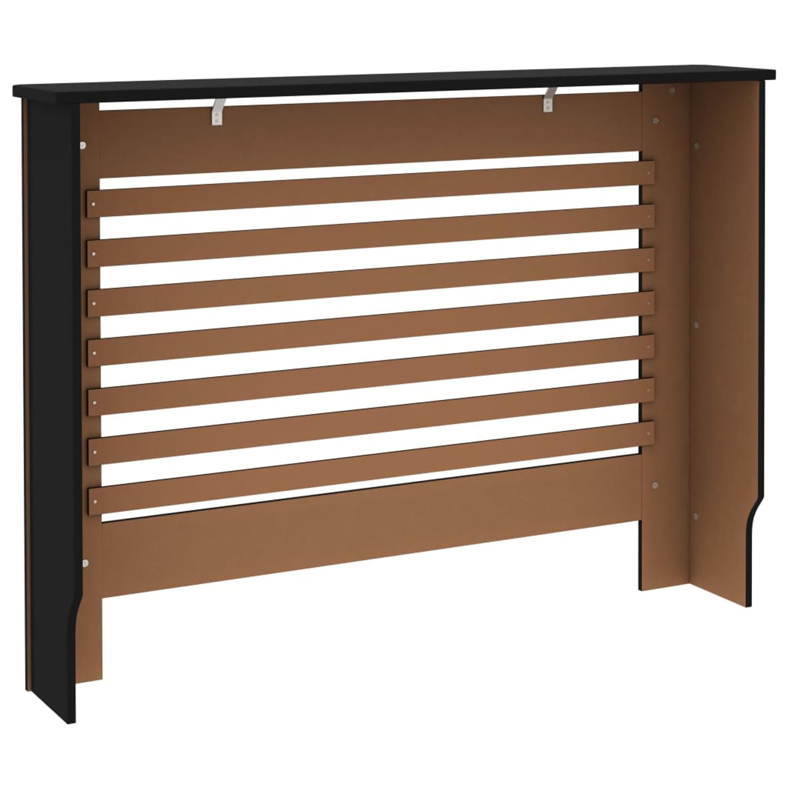 ZEYUAN Copertura per Radiatore Nera 112x19x81 cm in MDF,Copertura per Radiatore,Accessori elettrodomestici,Accessori per termosifoni-288183