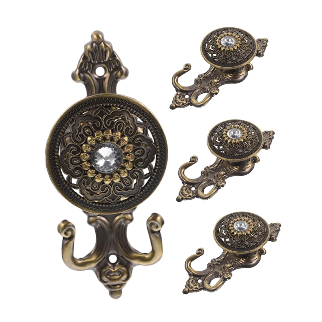 MAGICLULU Lot De 5 De Rideaux en Alliage Muraux pour Chapeaux Organisateurs Créatifs pour Décoration Intérieure 4 Pièces X 5