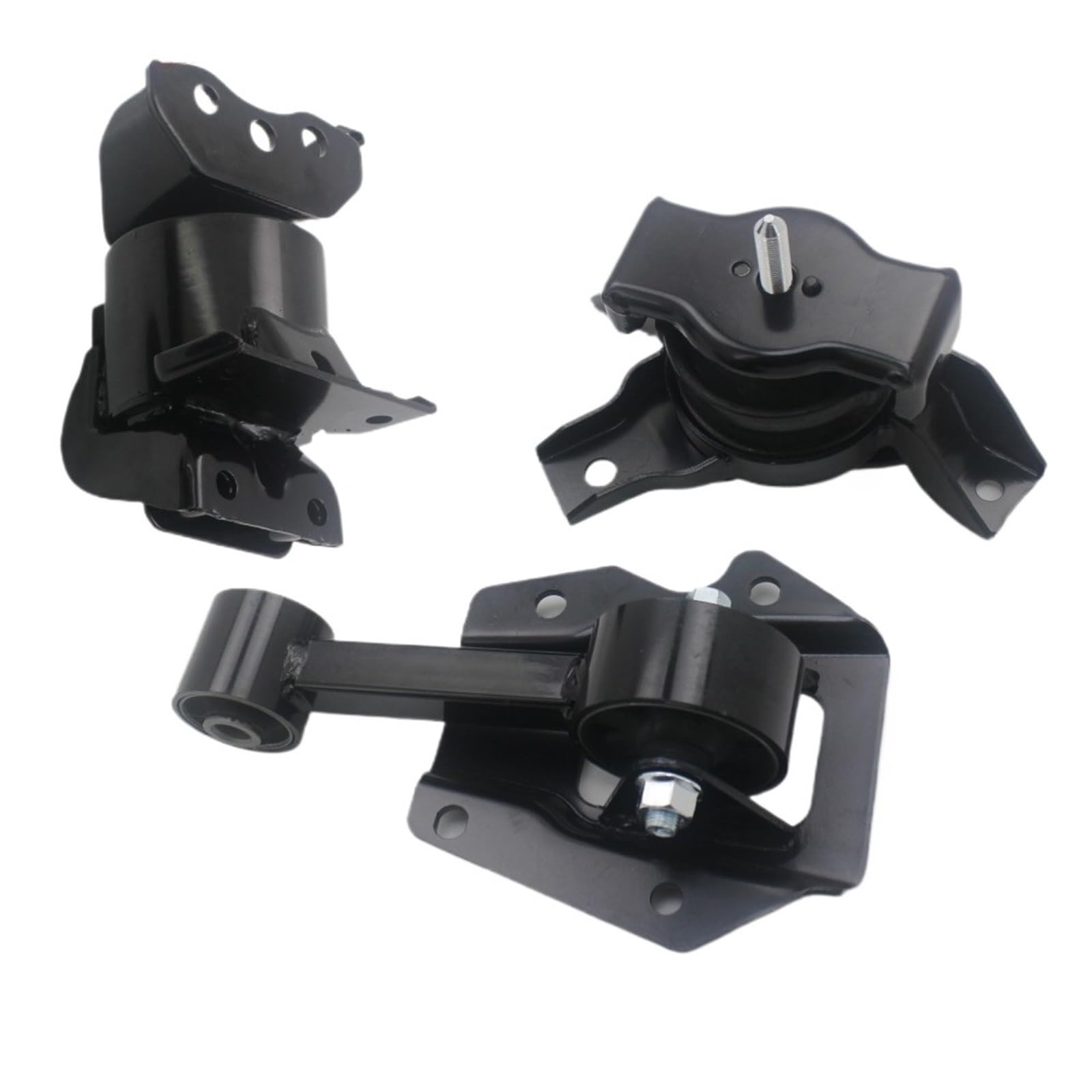 Ahsutpmb One Color Fit For Hyundai Getz 2005-2011 1.4L 1.6L Manual 218101C220 218300B700 219501C700 219501C8003x Engine Mounting Set Fit Engine Mount Set Motor Enginel Repair Bracket Stan