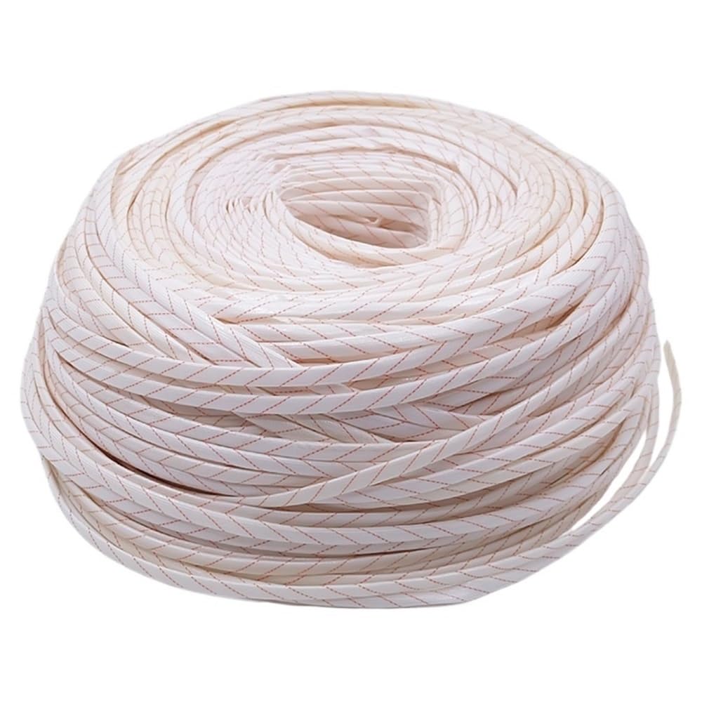 LOMNCHSG Wire Insulation Braid Fire Sleeve, Wire Cover Glass Fiber Braided Sleeve High Temperature Tube Multiple Sizes 1 Piece(8MM*2M)