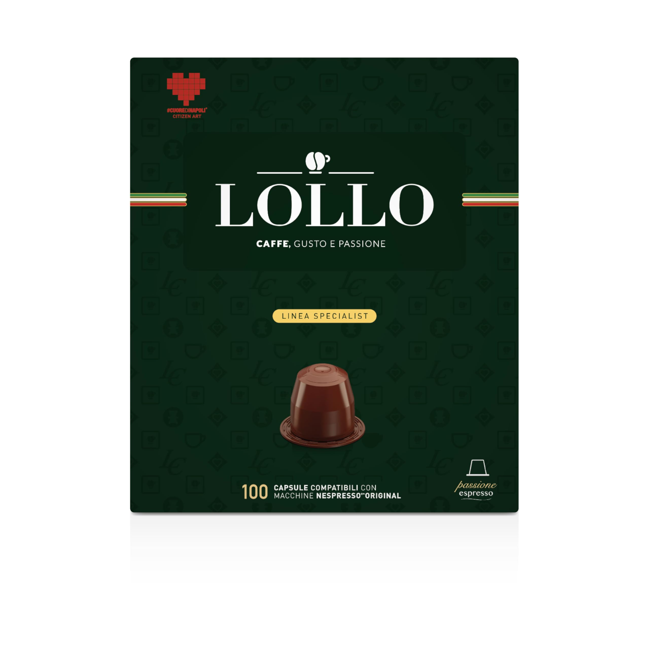 Lollo Nespresso kapsułki (Nero, 100 kapsułek)