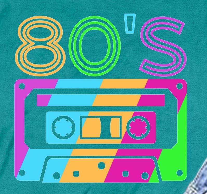 80s Shirt for Women: Retro Vintage 80s' Party Tshirt 80's Cassette Tape Tee Shirt - Image 5