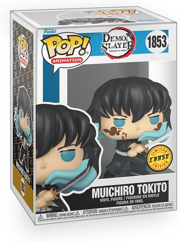 Funko Pop! Animation: Demon Slayer - Muichiro Tokito with Marks (Chase Variant) Vinyl Figure Collectibles Bundled with Box Protector