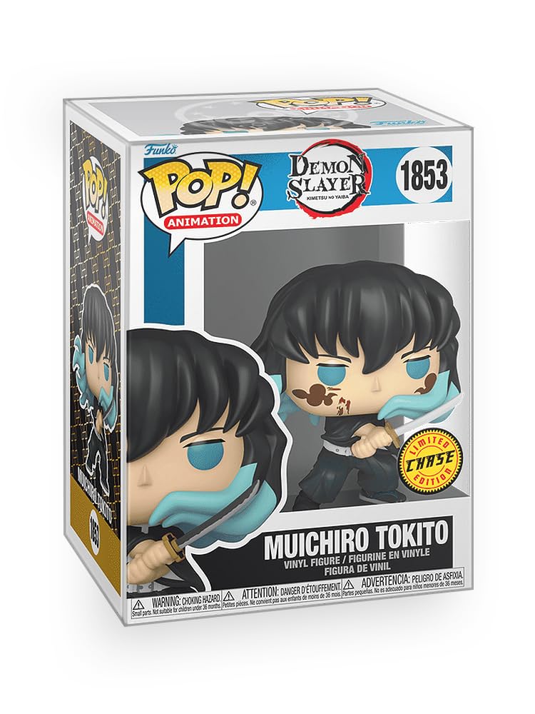 Funko Pop! Animation: Demon Slayer - Muichiro Tokito con marcas (variante de persecución), figura de vinilo coleccionable con protector de caja