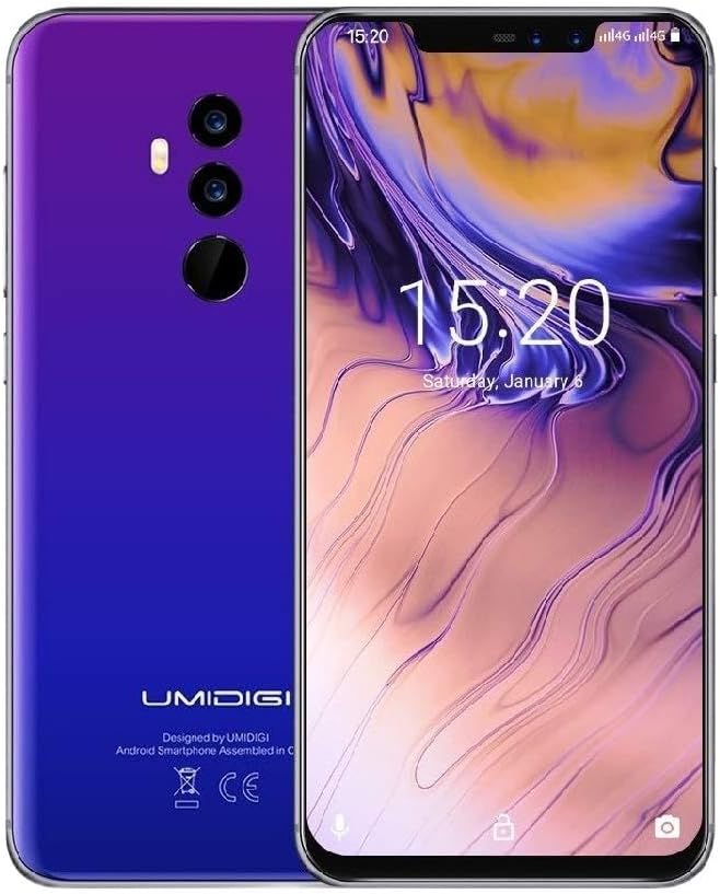 UMIDIGI Z2 Special Edition- 4GB RAM+64GB ROM Unlocked Cell Phone - 6.2" FullView Display（19:9 Ratio - Dual Sim 4G Volte Unlocked Smartphone -16MP+8MP Dual Camera - 3850mAh Battery(Fantastic)