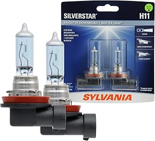 SYLVANIA - H11 SilverStar - High Performance Halogen Headlight Bulb, High Beam, Low Beam and Fog Replacement Bulb, Brighte...