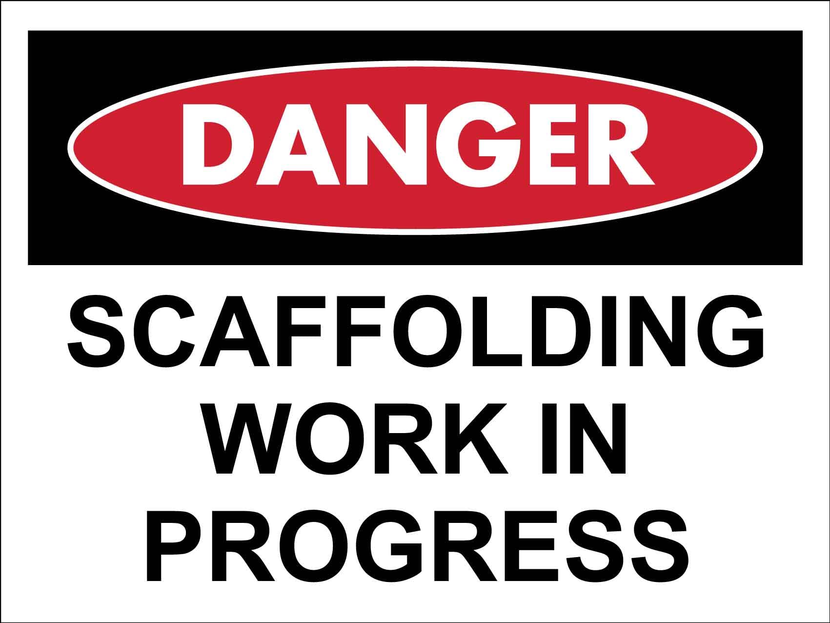 Danger Scaffolding Work In Progress Warning Sign Hanging Wall Plaque Wall Metal Sign Plaque Tin For Garden Restaurant Shed Kitchen M