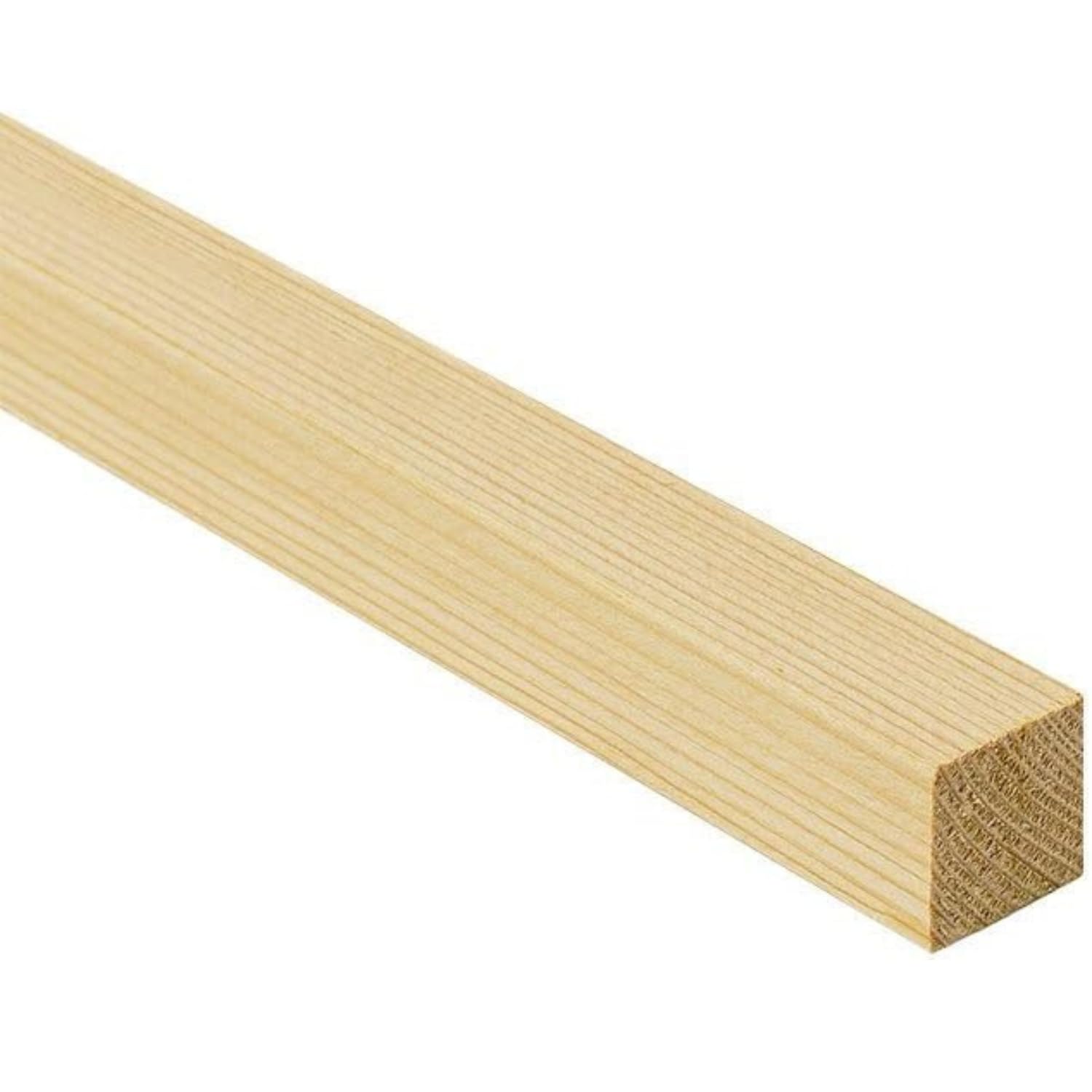 TWE Tucci Wood Essence Listelli 20x20 mm Legno Massello al Metro Abete Alta Qualità Tavole Piallate su Quattro Lati Smusso su Spigoli Made in Italy (20x20x2000) 10 Pezzi