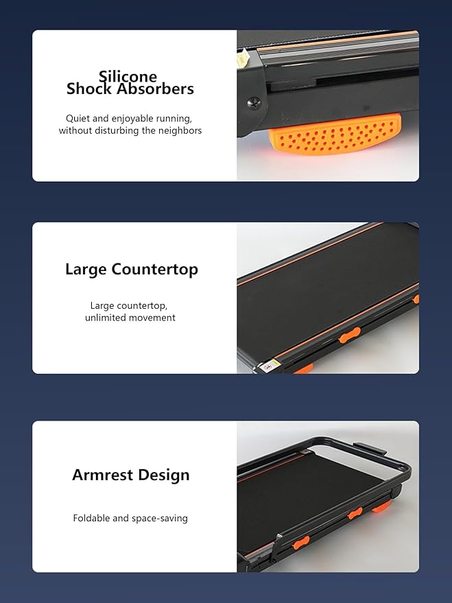 Caminadora Plegable SupeRun con Inclinación 3 en 1, Motor 2.2HP, 220LBS miniatura 6