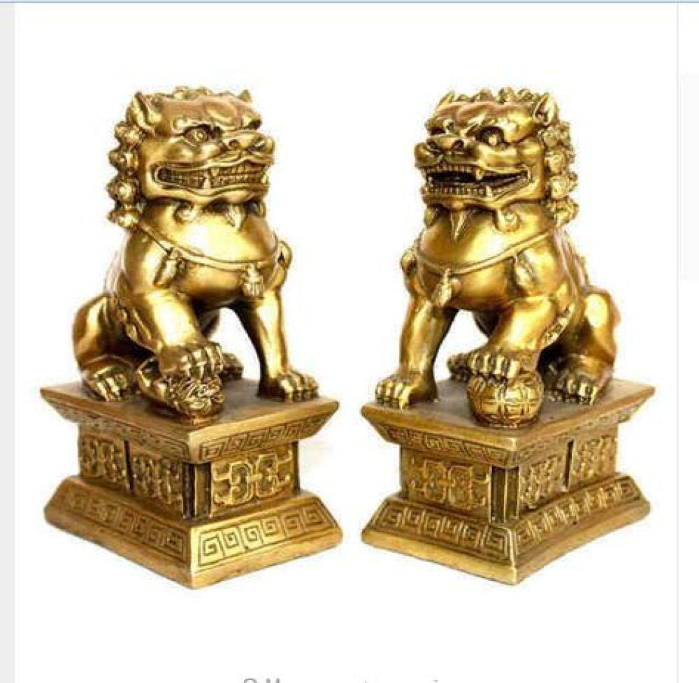 Figurines de collection de lions en bronze pour un cadeau unique