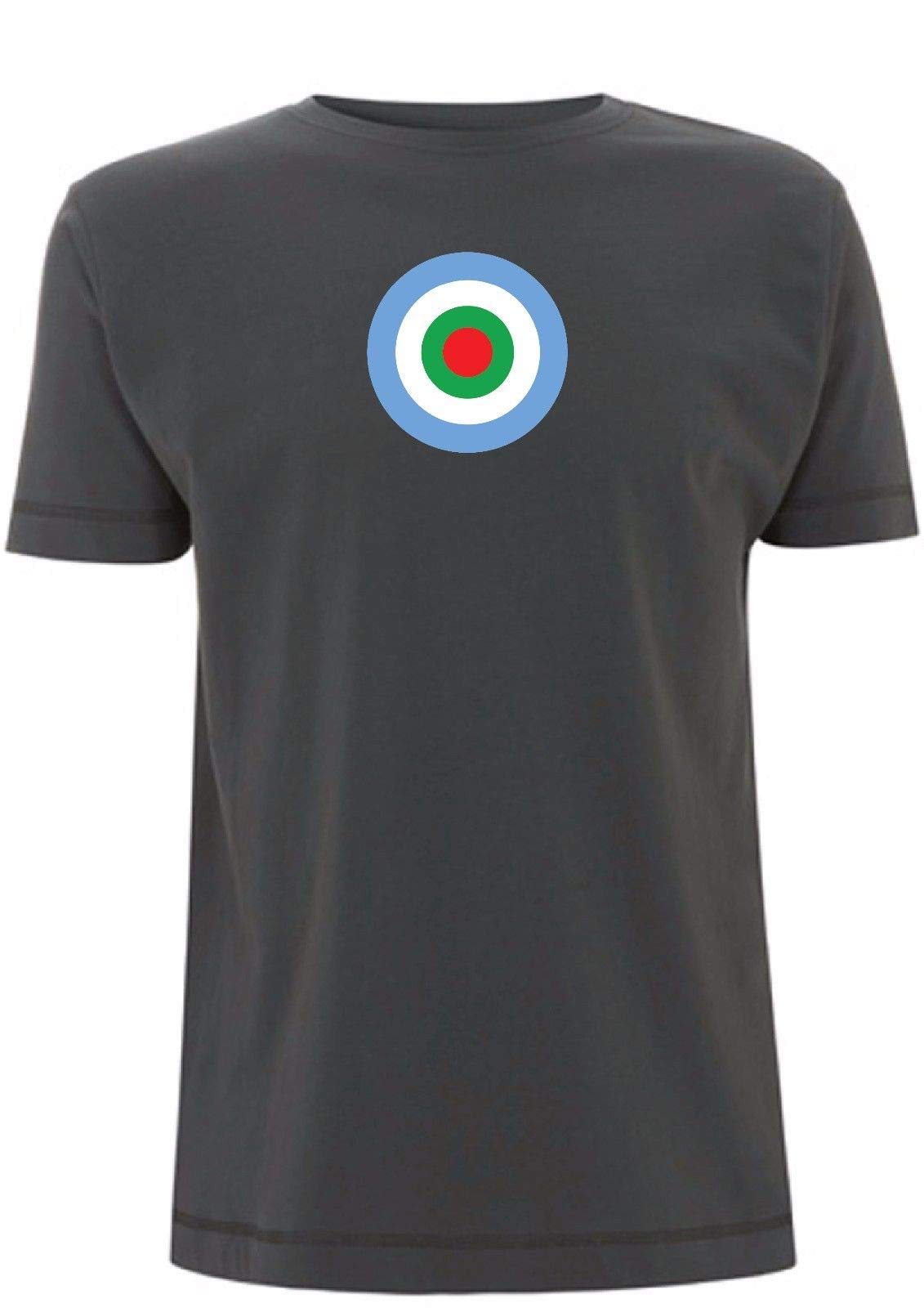 Paul Weller Target T Shirt Mod The Jam Music Northern Soul Movement Inspired (Large, Grey)