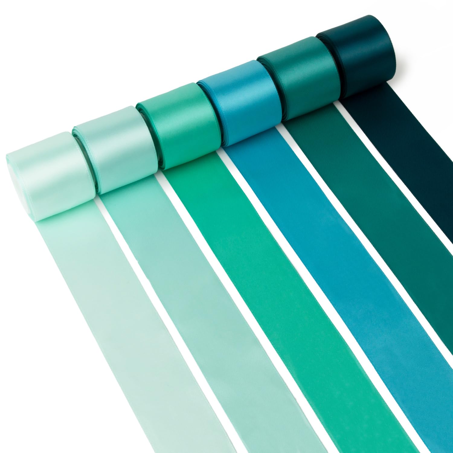 Teal Green Satin Ribbon