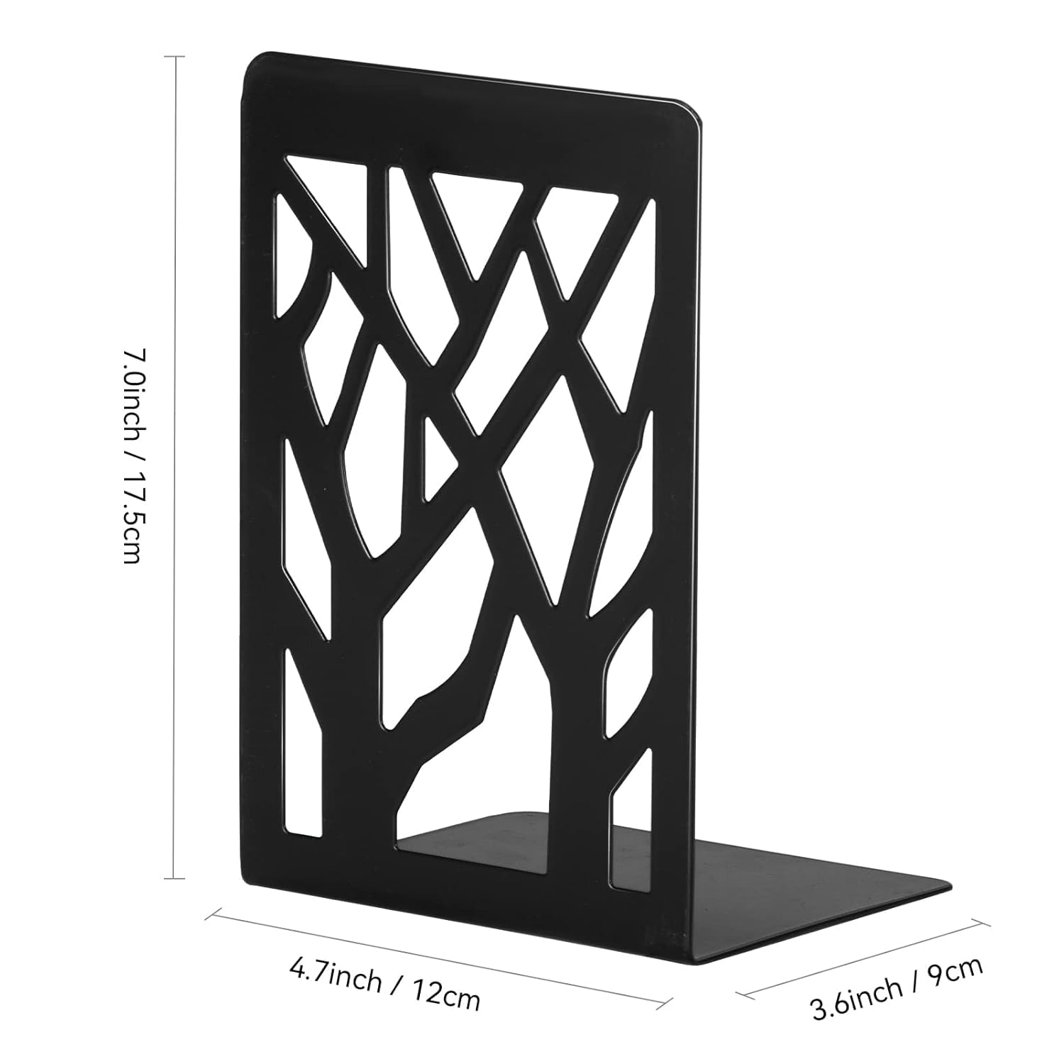 GPNW Metal Non-Slip Bookend Bracket, Heavy Duty Book End Office Book Stopper, Desk Organizer Book Holder, Durable Bookends for Office Accessories | 1Pcs 1