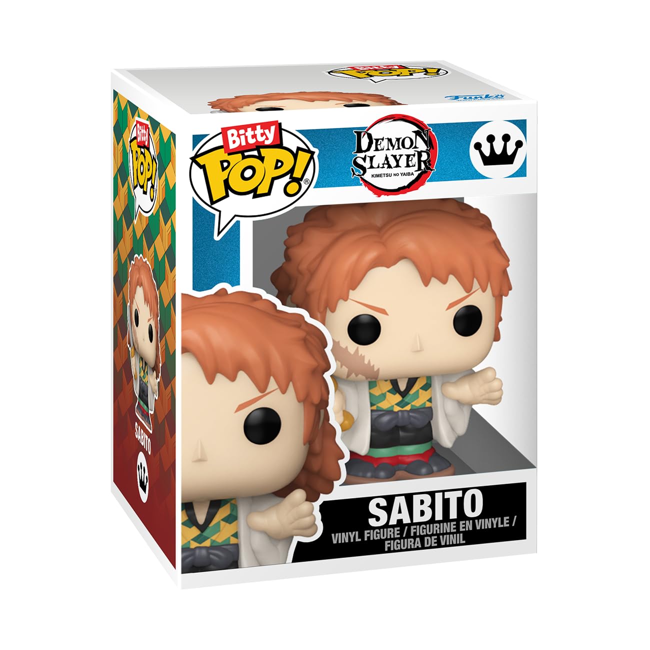 Funko Bitty POP! Demon Slayer- Tanjiro - 4 sztuki - 0,9 cala (2,2 cm) do kolekcjonowania - półka na wyświetlacz z możliwością układania w stos - pomysł na prezent - na torebki imprezowe - nakładka na