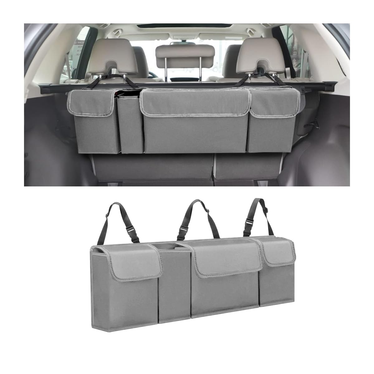 Organizer Per Auto CGEAMDY - Portaoggetti Da Sedile Con Tasche, Custodia Laptop E Design Impermeabile