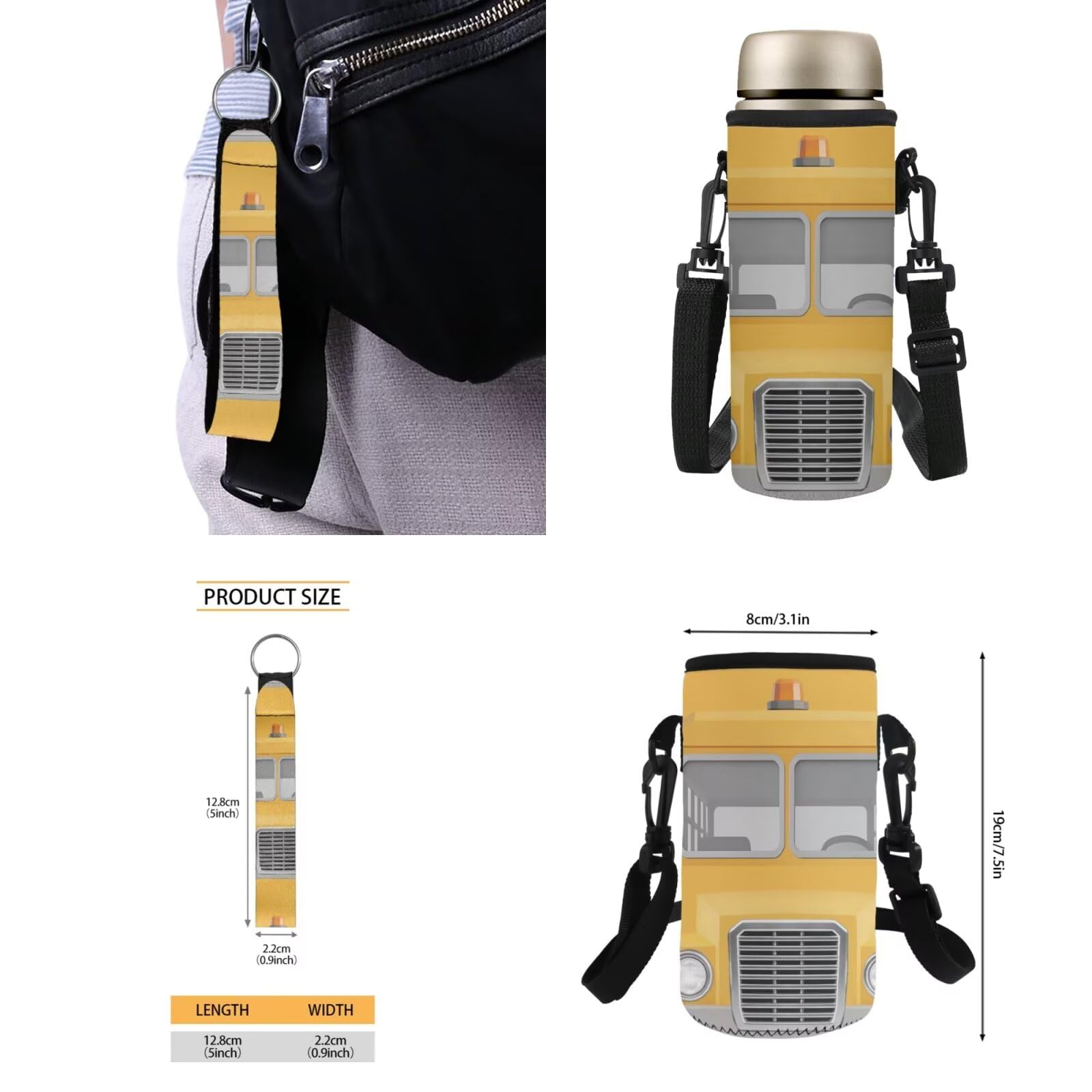 Dolyues Mochila 6 en 1 para niños de 8 a 10 años, mochilas de regreso a clases para niños de 5º grado, Autobús escolar, Mochilas daypack