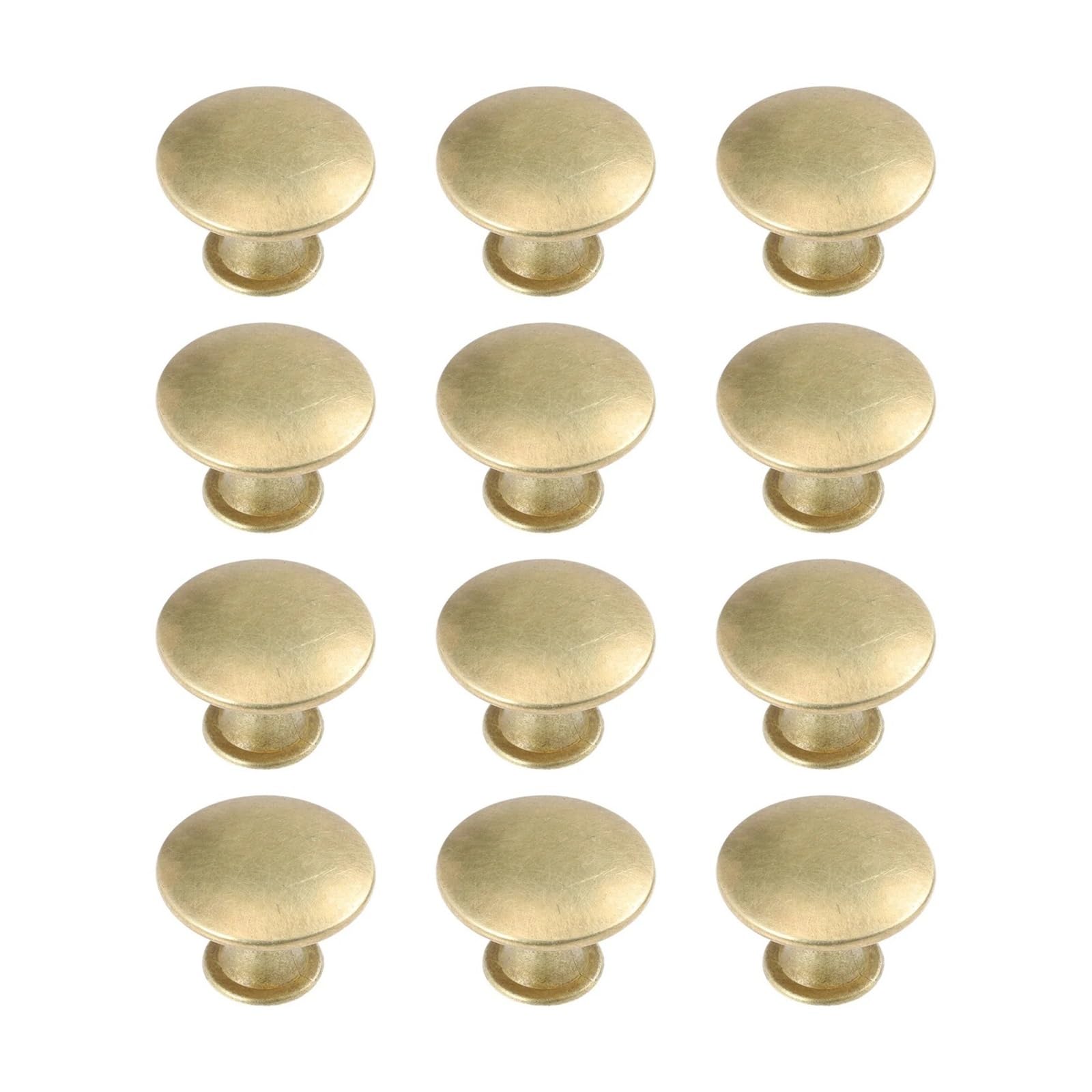 Xavren One Color Round Cabinet Knobs 25Pcs Round Cabinet Drawer Knobs With Screws