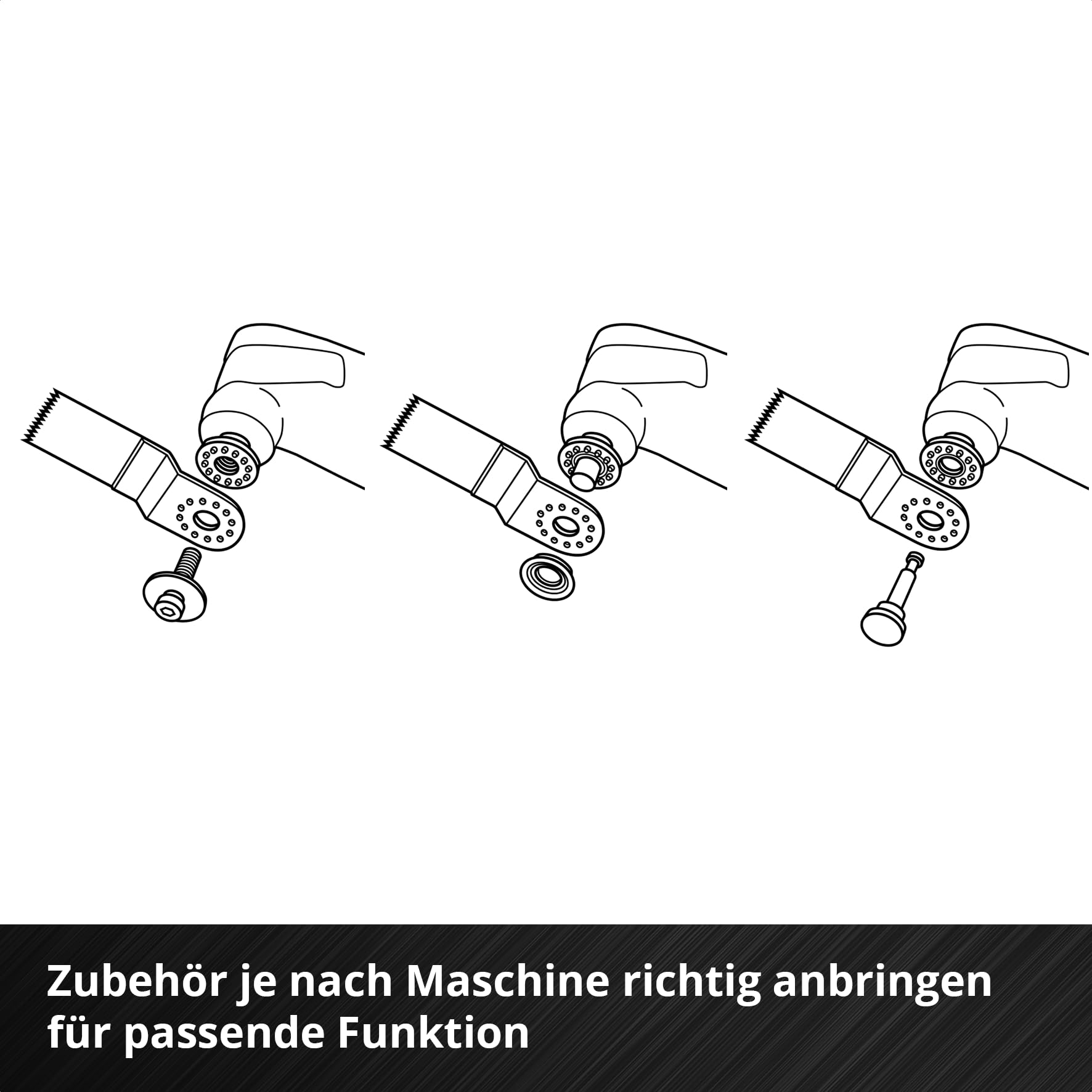 Original Einhell XXL-CASE 70-tlg. Multitool-Set (BiM/CrV-Tauchsägeblätter, HCS/HM/BiM-Halbrund-Sägeblätter, HM-Delta-Raspel, Delta-Trägerplatte, Schleifpapier, Dremel-Adapter)