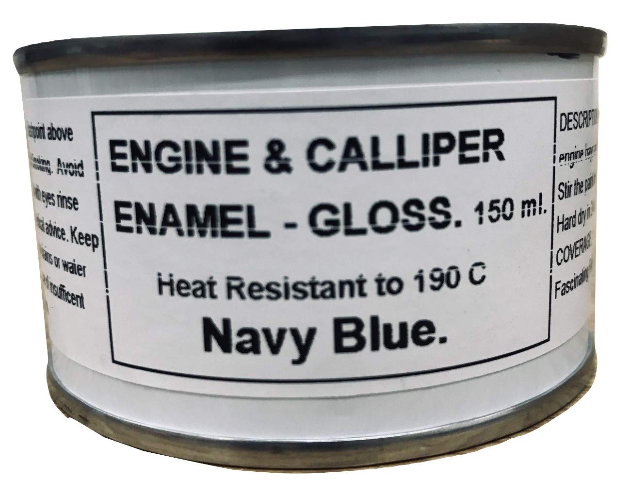 1 x 150ml Dark Blue Heat Resistant Gloss Brake Caliper & Engine Paint