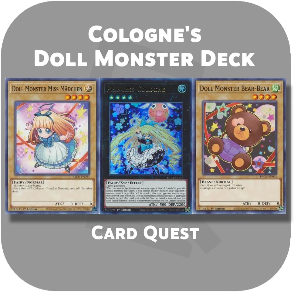 Complete Custom Deck for Yu-Gi-Oh! ZEXAL - Cologne's Doll Monster & Princess Cologne Xyz Deck