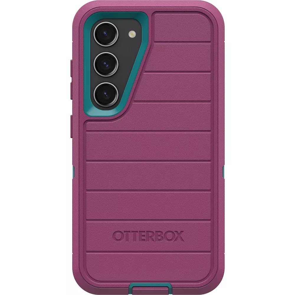 Galaxy S23 (Only) - Defender Series Case - Canyon Sun (Pink), Rugged & Durable - with Por…