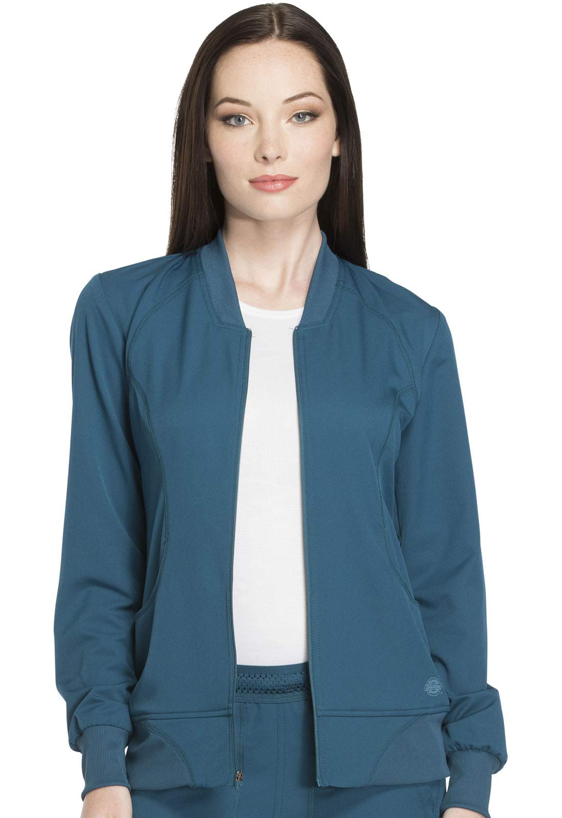 Dynamix Scrubs for Women, Athletic-Inspired Zip Front Jackets for Women with Four-Way Stretch and Moisture Wicking DK330