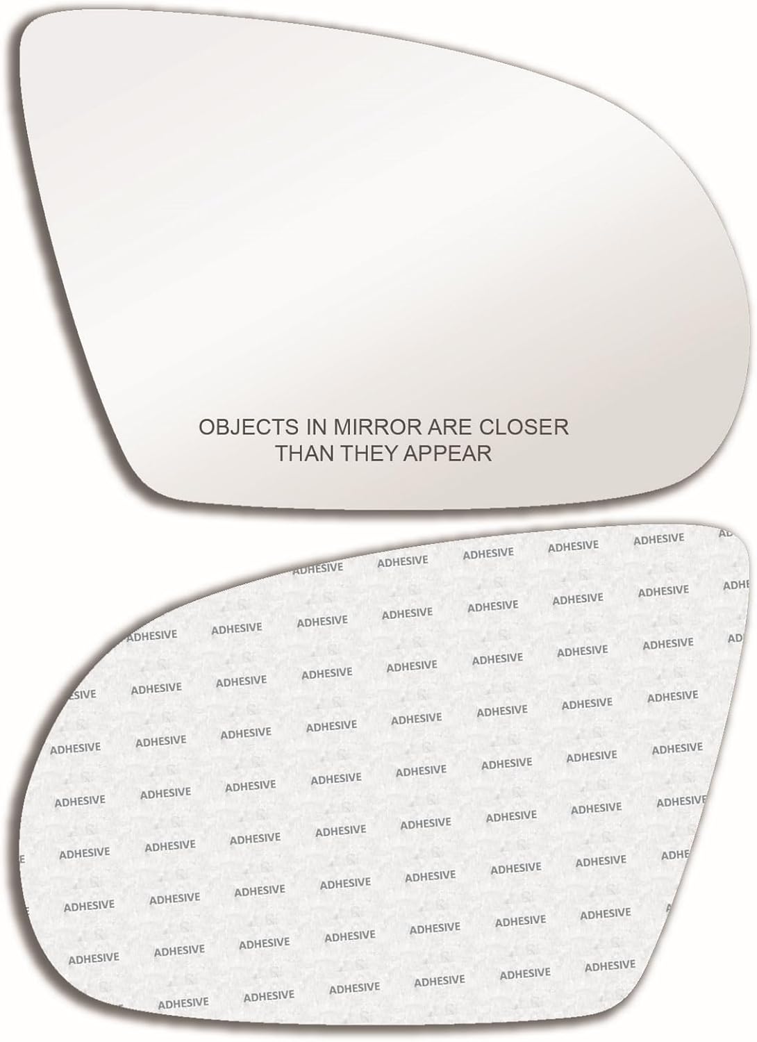 New Replacement Convex Mirror Glass with Full Size Adhesive for 2011-2018 AUDI A8 A8 Quattro S8 Passenger Side View Right RH