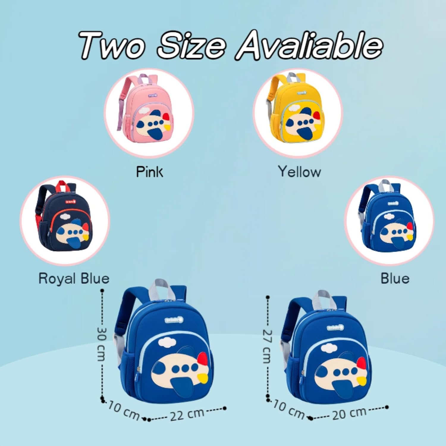 VIDOSCLA Kids Kindergarten Backpack for Toddlers -Nursery Schoolbag Waterproof Nylon Preschool Bag for Boys & Girls