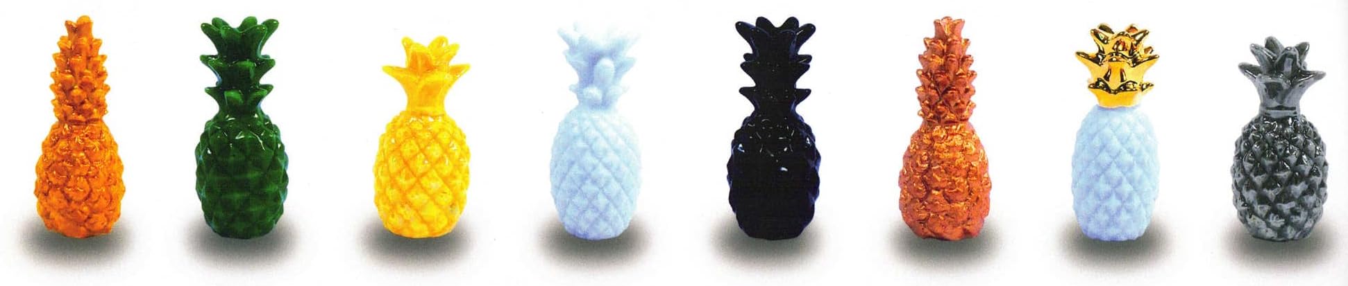 fèves thème Ananas - Fèves de Collection pour Galette de Rois Epiphanie - Fèves Multicolores