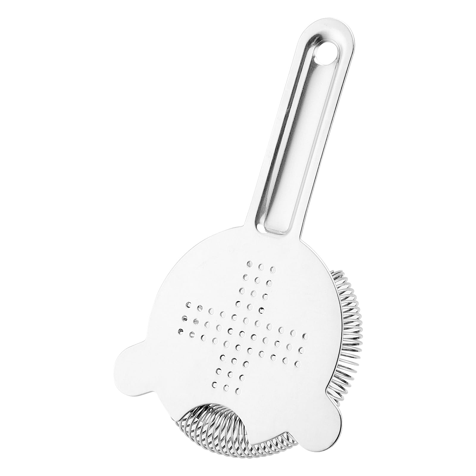 12 coladores de cóctel de 6.5 pulgadas, herramienta de colador de barra de acero inoxidable, colador de camarero de 2 puntas para bar, restaurante, hogar, plateado 5