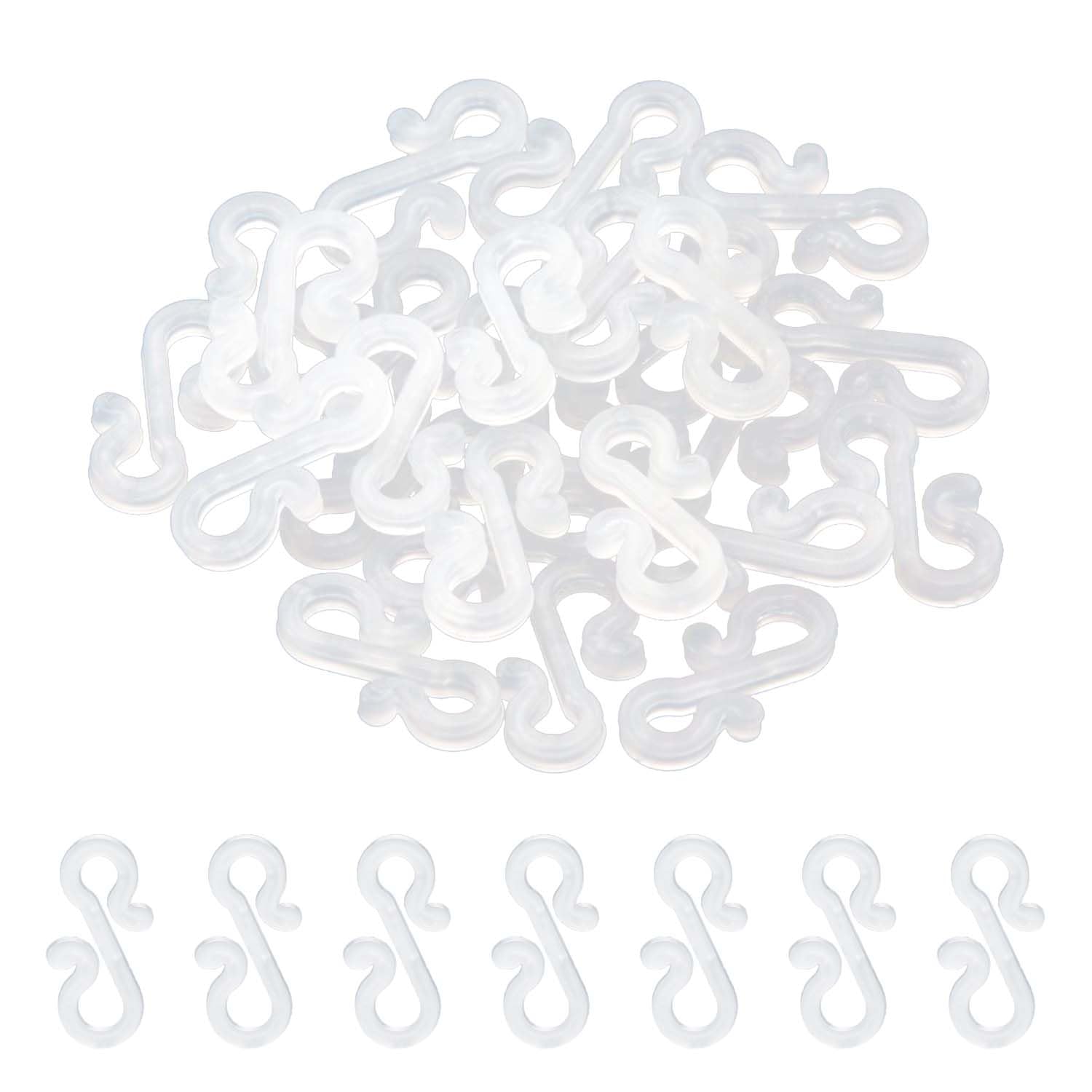 Hang Ups Clear 100Pcs Gutter Hooks For Outdoor Lights And Christmas Decorations