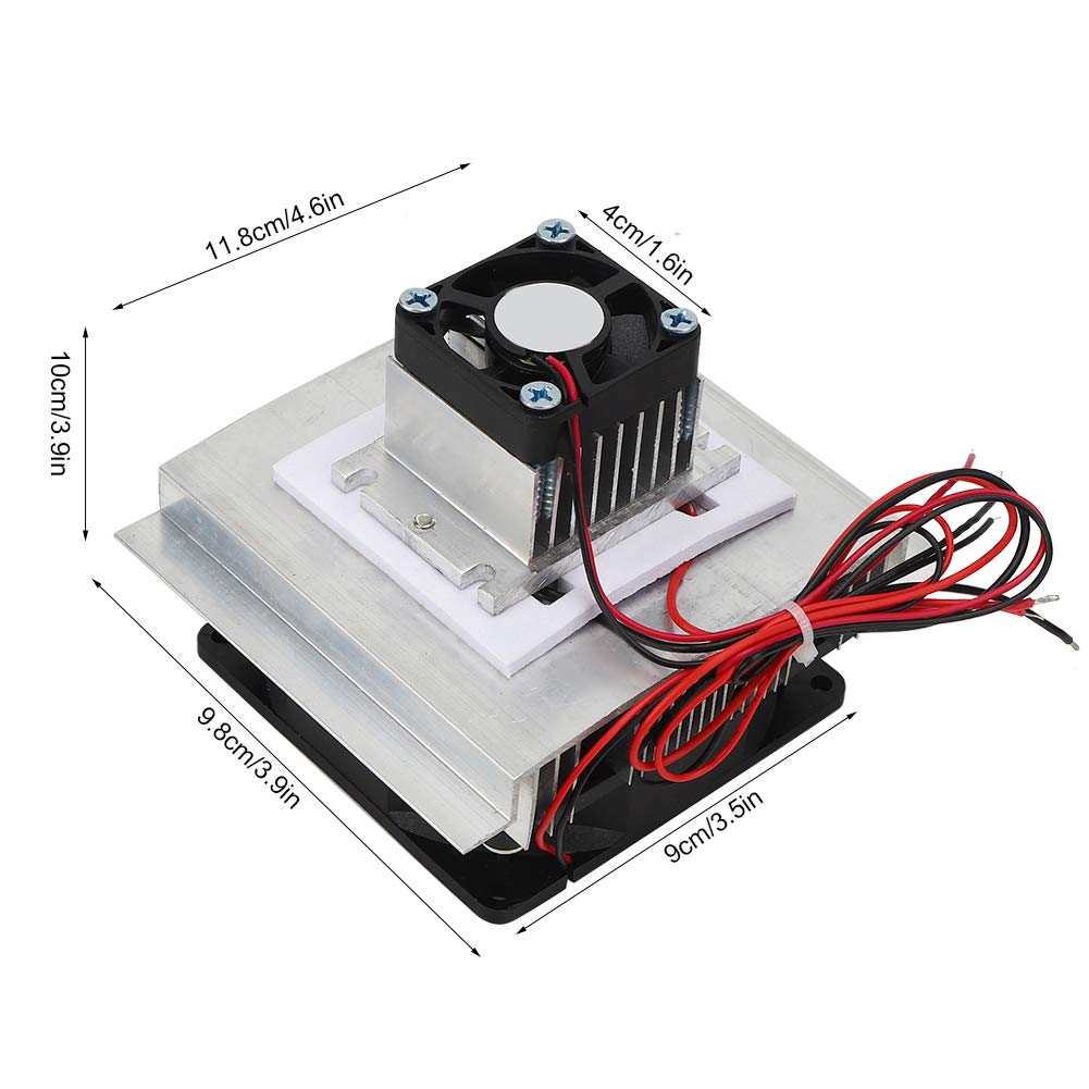 Horoper 12v Semiconductor Cooler, Semiconductor Refrigeration Chip High Efficiency Refrigeration Equipment Kit Accessories 12V