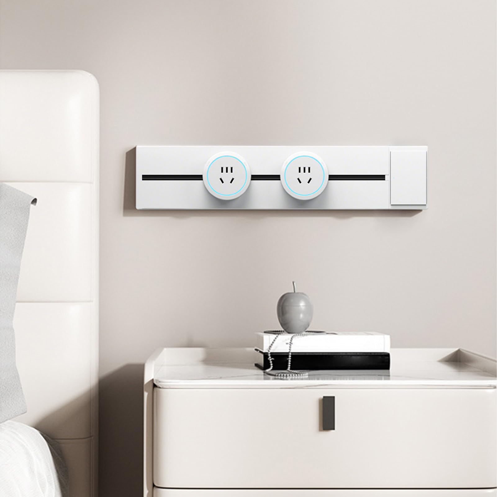 Regleta De Enchufes Múltiples Adaptadores Móviles | De Riel Para Enchufes Desmontables Para El Hogar, Hotel, Escuela, Apartamento, Residencia, La Oficina, Estudio, El Salón Y