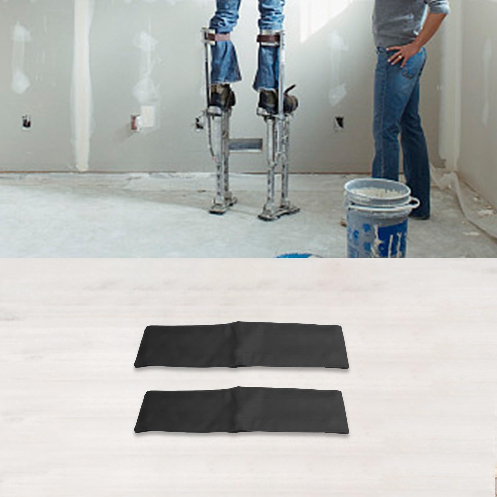 Set di 2 cinghie imbottite per trampoli extra comfort fodera spessa fasce per gambe larghe in nylon resistente agli strappi compatibili con la maggior parte dei trampoli per cartongesso