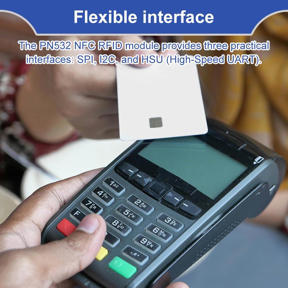 PN532 NFC moduł RFID, zestaw modułów do komunikacji bliskiego pola I2C, moduł odczytu kart NFC RFID, moduł do odczytu kart z kartą NFC, chipem i kartami, kompatybilny z telefonami Arduino i Android
