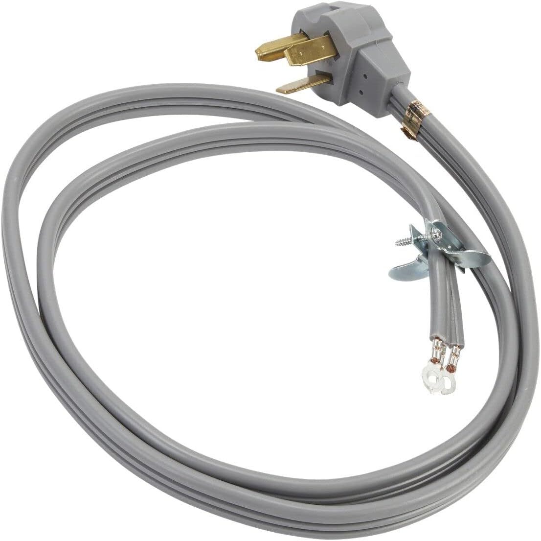 Whirlpool PT500L Genuine OEM Power Cord For Electric Dryers, Gray – Replaces W10833039