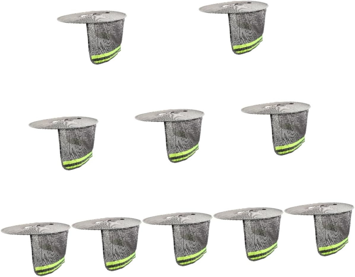 Angoily 10pcs Hard Hat Neck Shade Wide Brim and Reflective Design for Uv Lightweight and Breathable Construction Hat Cover for Outdoor Use for Sanitation and Construction Workers