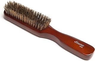 Diane Premium 100% Boar Bristle Styling Brush for Men and Barbers – Medium Bristles for Thick Coarse Hair – Use for Detangling, Smoothing, Wave Styles, Soft on Scalp, Restore Shine and Texture