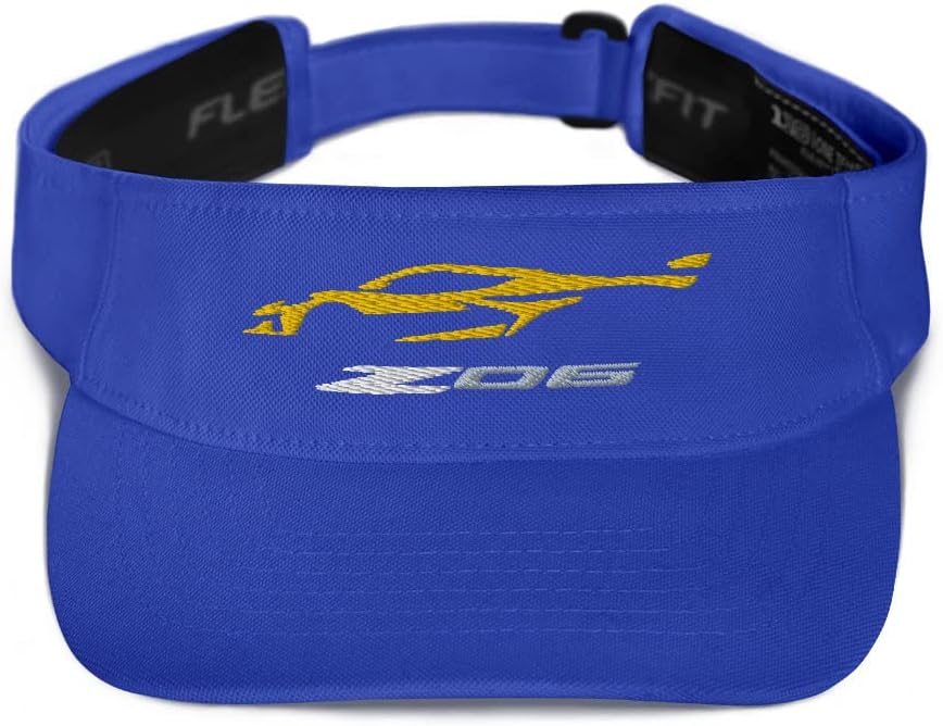 2023 Accelerate Yellow C8 Z06 Outline Silhouette 8th Gen Mid Engine Vette Visor
