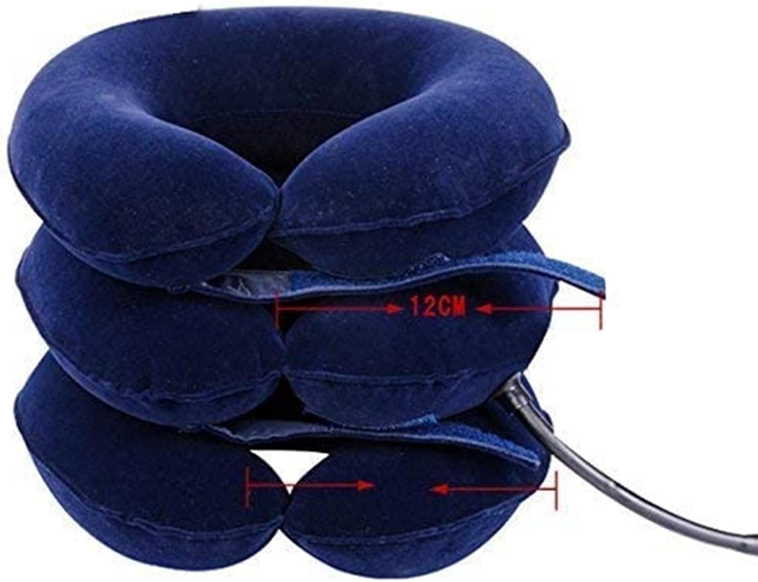 Cervical Neck Traction Device FDA Registered – Inflatable, Adjustable Neck Stretcher Collar for Home Traction Spine Alignment (Blue)