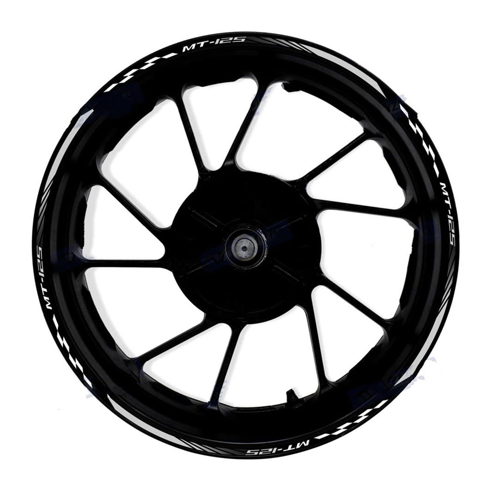 Motorcycle for Yamaha MT-125 MT125 Wheel Stickers Night Reflective Rim Motorbike(Color16)