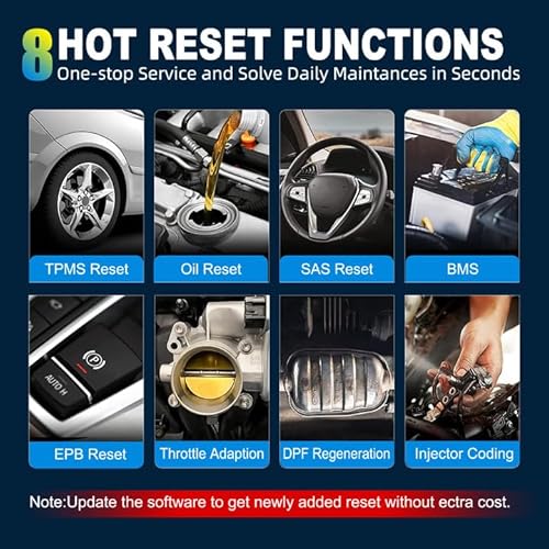 Launch Obd2 Scanner Crp129E 2023 Newest Elite Ver, Engine/Abs/Srs/Tcm Scan Tool 8 Reset Oil Lamp/Epb/Tpms/Sas/Throttle Body,Android 7.0,Wi-Fi Lifetime Free Update,Auto Vin,Print Report #TOP2