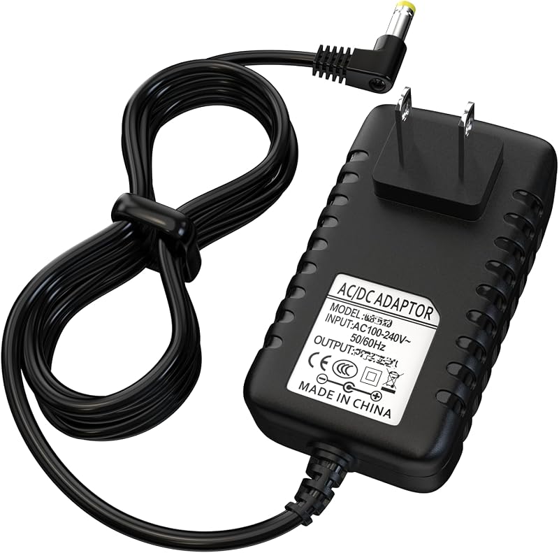 9.5V AC/DC Power Adapter for Casio Piano Keyboard SA-51 SA-76 SA-46 CT-S1 CT-S300 WK-225 CTK-2500 CTK-2400 CTK-2090 Piano Keyboard Charger, Replacment for Casio ADE95100LU Power Cord
