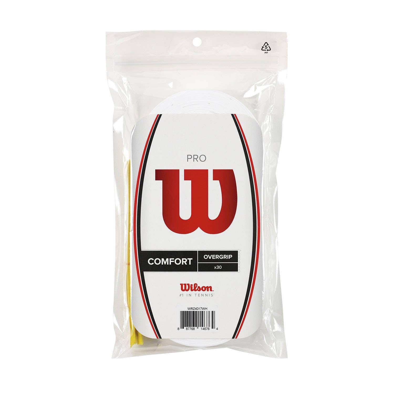 Wilson WRZ4017WH Pro Tennis Overgrip, Pack of 30 (White)
