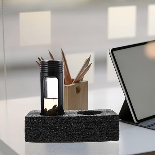 Miniatura 7 de GANAZONO 5 portabebidas de espuma para llevar, 2 portavasos para entrega, soporte para bebidas para entrega, color negro