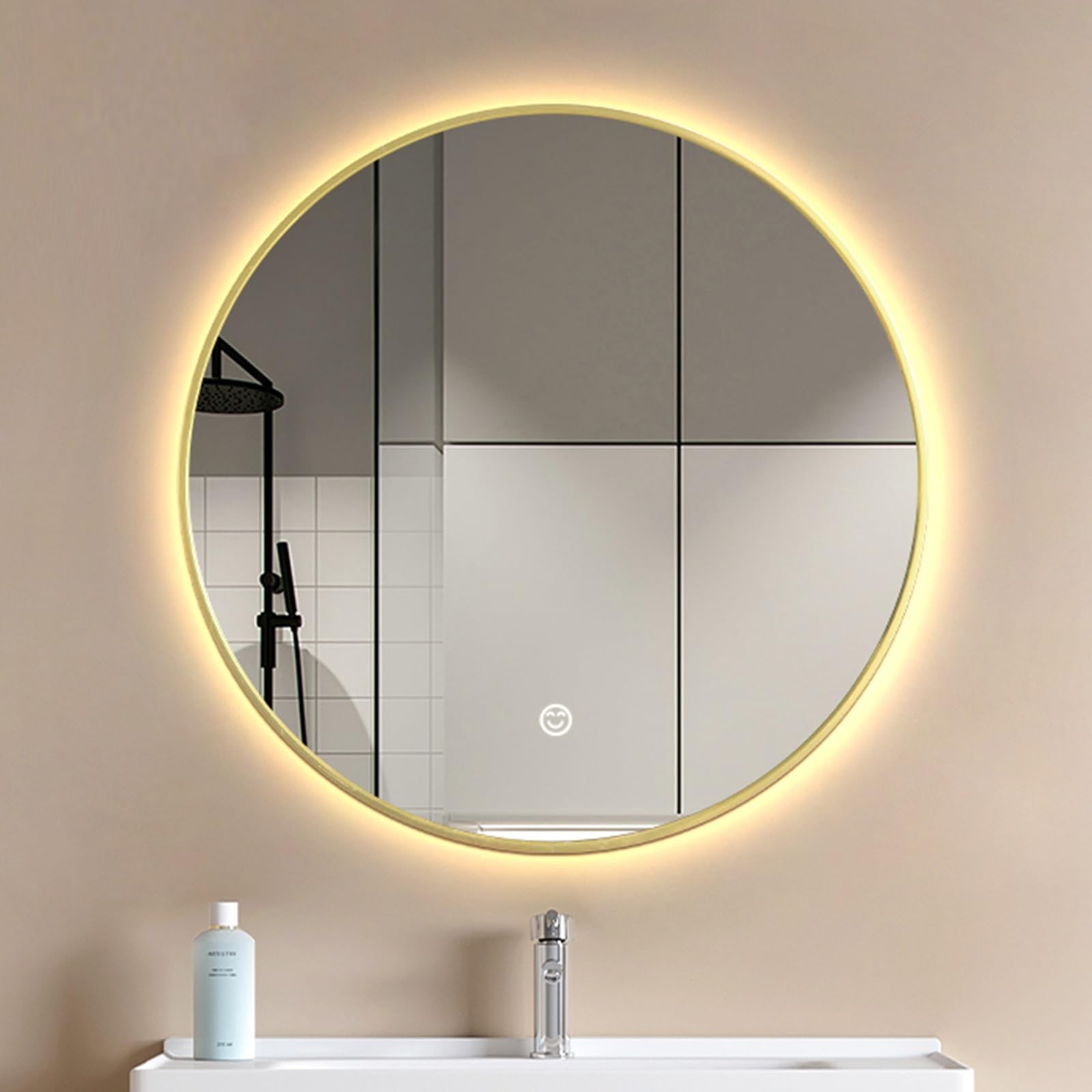 Amazon.co.jp: ライト付き鏡 Led 洗面台 鏡 割れない ウォールミラー