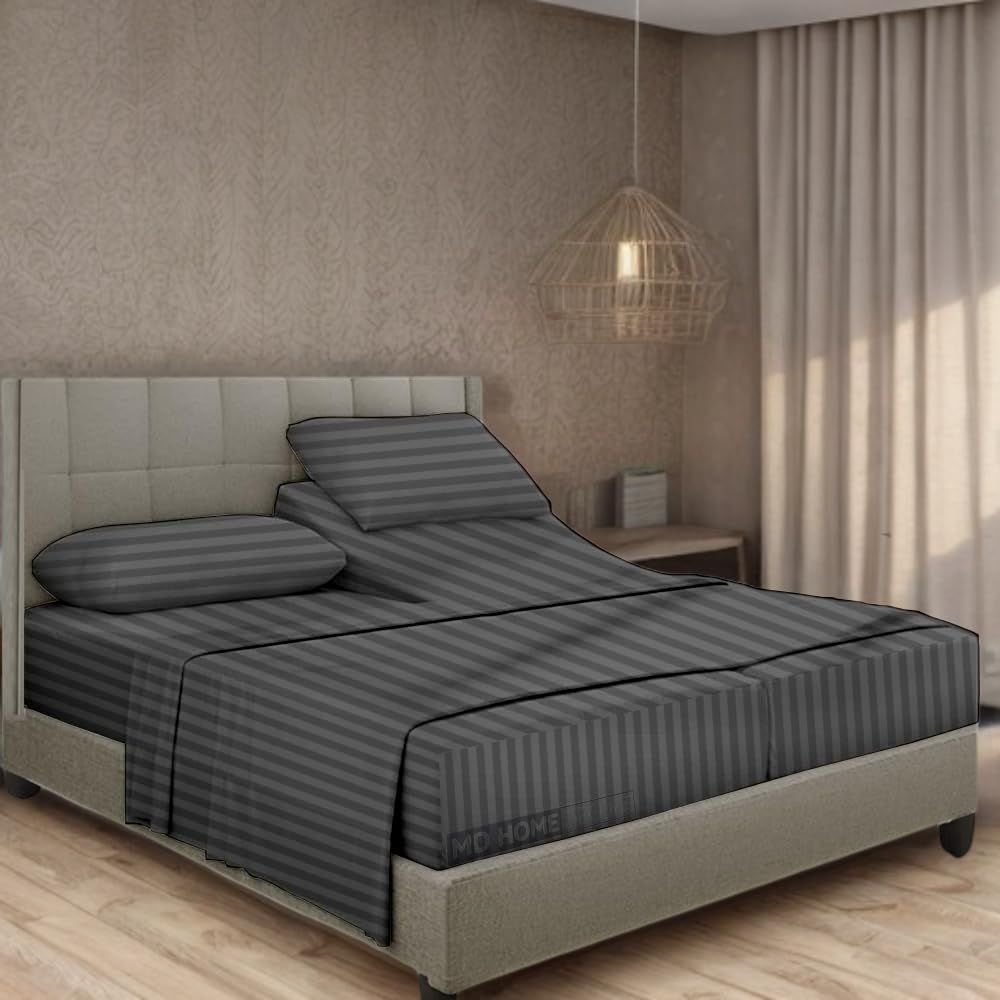 Split King Sheet Set, 5 Piece Set , Adjustable Bed Sheets, 100% Egyptian Cotton, 2 Twin XL Fitted Sheets, Sheets for Sleep Number Bed, 16