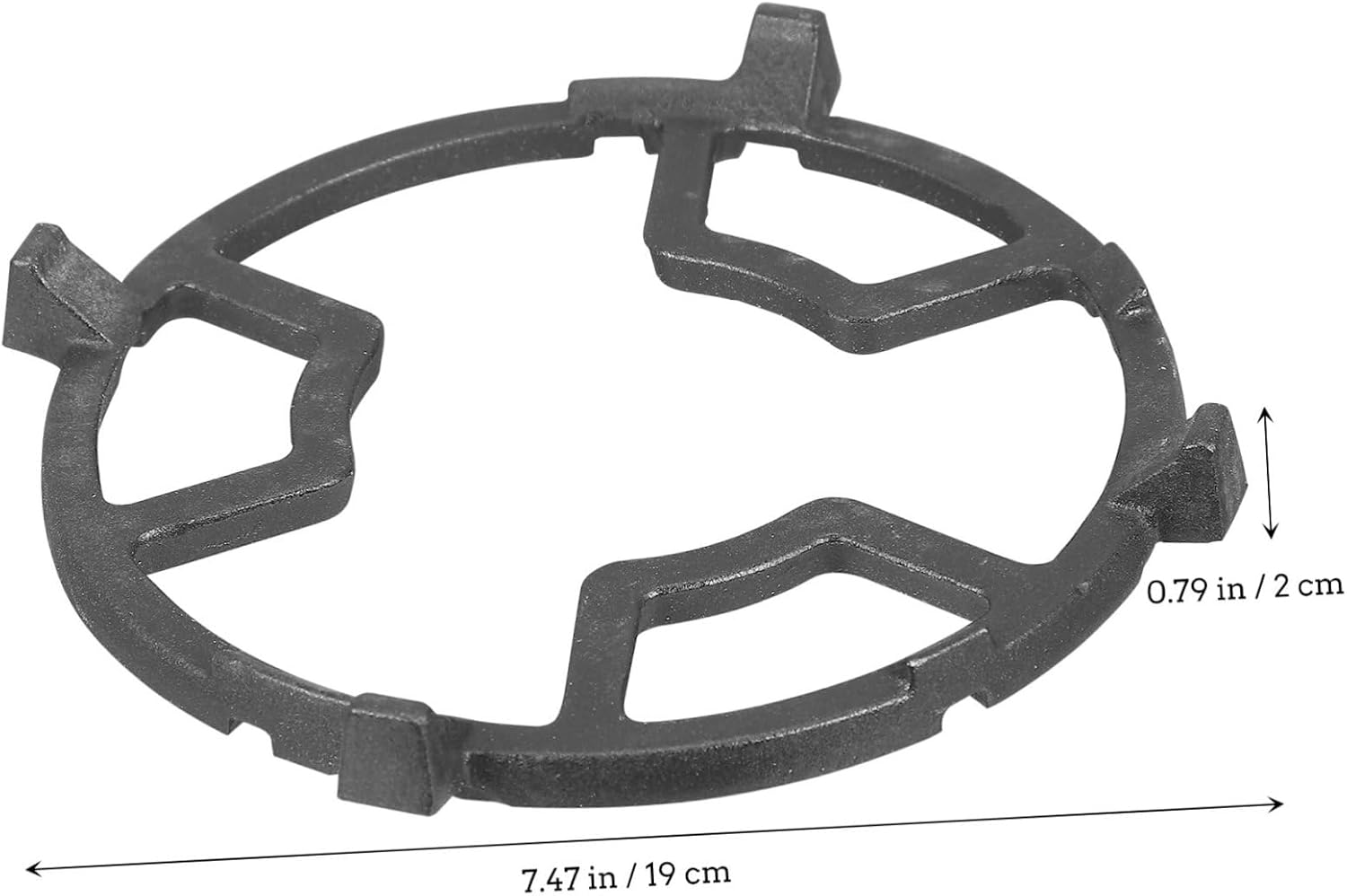 KICHOUSE Non-slip Cast Iron Wok Ring for Gas Stove Kitchen Stove Bracket for Stable Cooking Pot Stand for Small Pots and Pans Energy Efficient Heat Diffuser